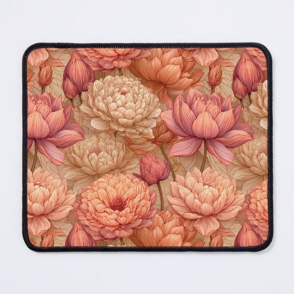 Item preview, Colorful Lotus Print  - Flower Bouquet Pattern - Wedding Gifts designed and sold by RoyalStarsPatts.