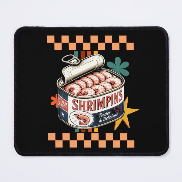 Item preview, SHRIMPINS – Neo Traditional Shrimp Tin designed and sold by tellia-kallisto.