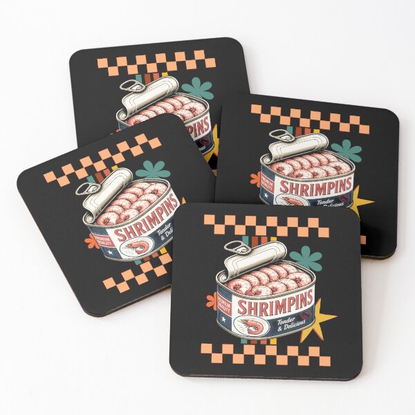 Item preview, SHRIMPINS – Neo Traditional Shrimp Tin designed and sold by tellia-kallisto.