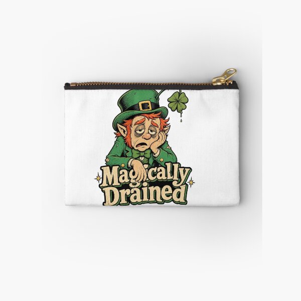 Item preview, Magically Drained Funny Leprechaun Shirt designed and sold by CerealBoxInk.
