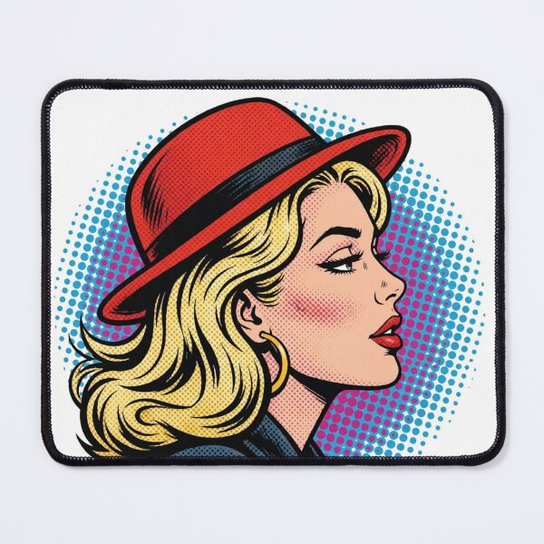 Item preview, The Femme Fatale Pop Art - Vintage Noir Comic Portrait designed and sold by Sylwka447.