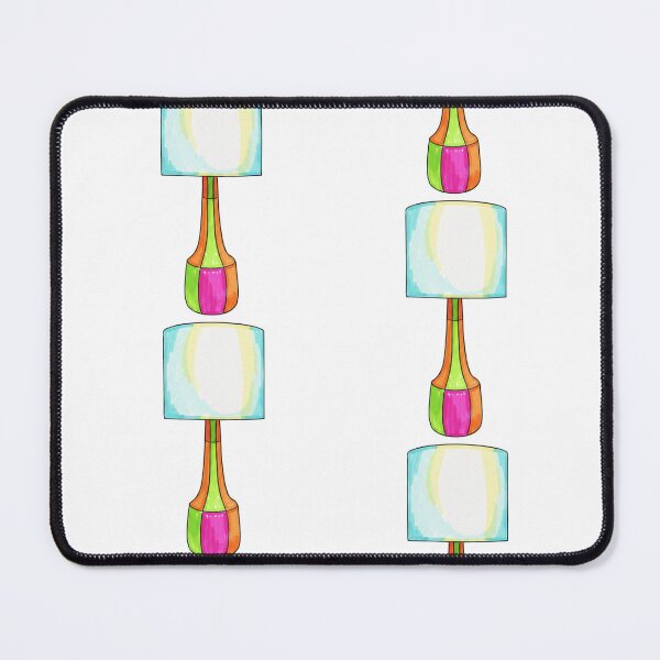 Item preview, Colorful Segmented Table Lamp Art Print designed and sold by KaleChub.
