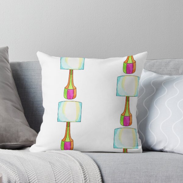 Item preview, Colorful Segmented Table Lamp Art Print designed and sold by KaleChub.