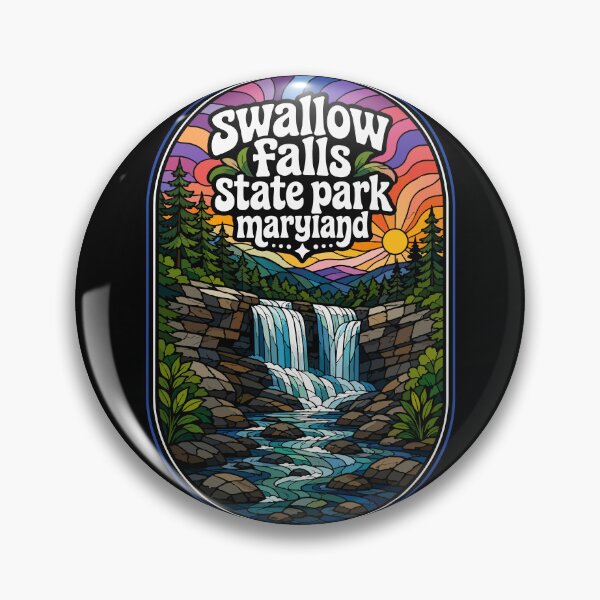 Item preview, Swallow Falls State Park Maryland Stained Glass designed and sold by TomFrontierArt.