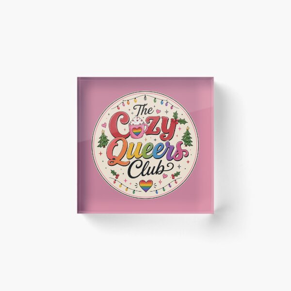 Item preview, The Cozy Queers Club – Cute LGBTQ Christmas Holiday Design designed and sold by TheStephanieRome.