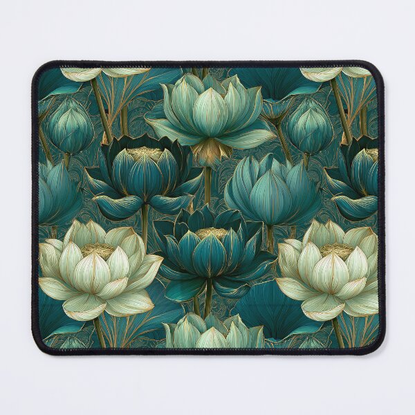 Item preview, Trendy Lotus  - Flower Garden Pattern - Bridesmaid Gifts designed and sold by RoyalStarsPatts.