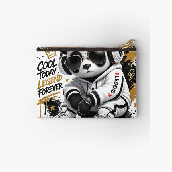 Item preview, Cool Panda Streetwear Sticker | Dream Work Achieve | Kawaii Urban Animal Art designed and sold by Arts121.