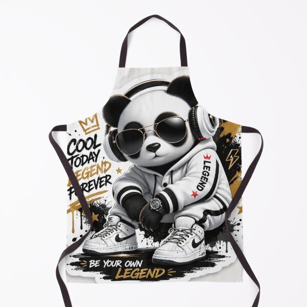 Item preview, Cool Panda Streetwear Sticker | Dream Work Achieve | Kawaii Urban Animal Art designed and sold by Arts121.