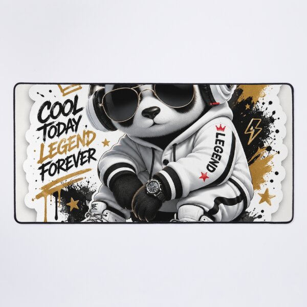 Item preview, Cool Panda Streetwear Sticker | Dream Work Achieve | Kawaii Urban Animal Art designed and sold by Arts121.