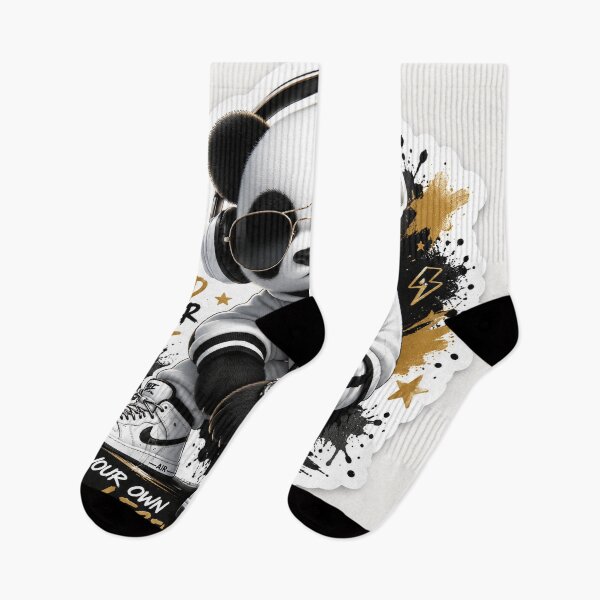 Item preview, Cool Panda Streetwear Sticker | Dream Work Achieve | Kawaii Urban Animal Art designed and sold by Arts121.