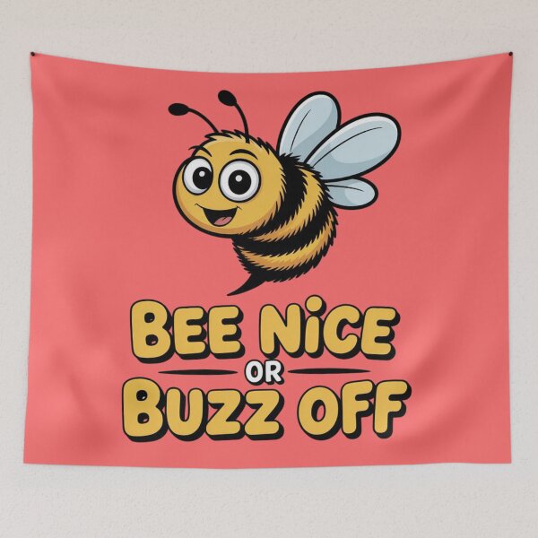 Item preview, bee nice or buzz off designed and sold by 123ks.