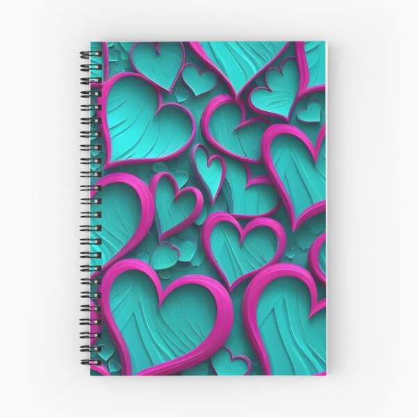 Item preview, Teal and Purple Heart Pattern designed and sold by MIAMwits.