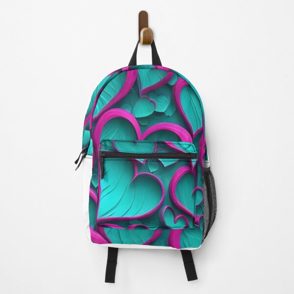 Item preview, Teal and Purple Heart Pattern designed and sold by MIAMwits.