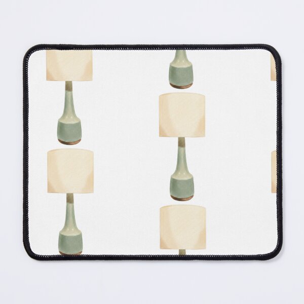 Item preview, Sage Green and Beige Table Lamp Art Print designed and sold by KaleChub.