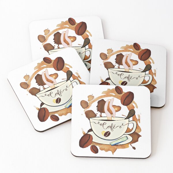 Item preview, Hot Coffee of Cafe designed and sold by DEZINOMANIA.