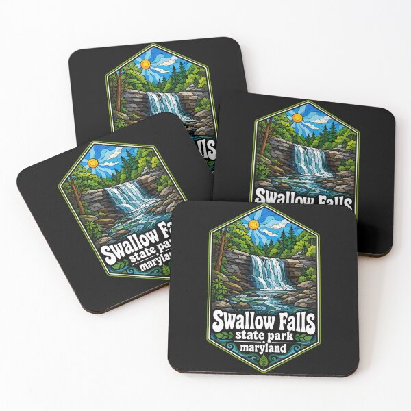 Item preview, Swallow Falls State Park Maryland Stained Glass Art designed and sold by TomFrontierArt.
