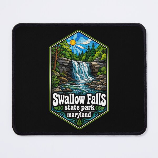 Item preview, Swallow Falls State Park Maryland Stained Glass Art designed and sold by TomFrontierArt.