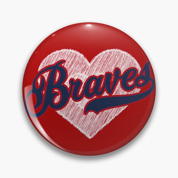 Item preview, Vintage Braves Script Heart Retro Sports Team Spirit designed and sold by RockTheFeal.