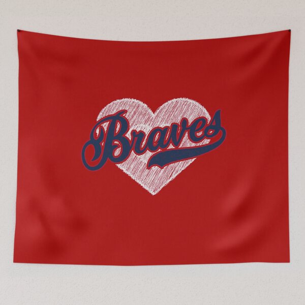 Item preview, Vintage Braves Script Heart Retro Sports Team Spirit designed and sold by RockTheFeal.