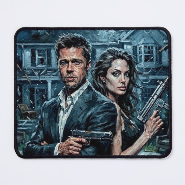 Item preview, Mr & Mrs Smith Action Fine Art Tribute designed and sold by Art's Diner.