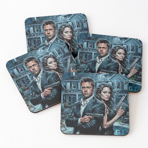 Item preview, Mr & Mrs Smith Action Fine Art Tribute designed and sold by Art's Diner.