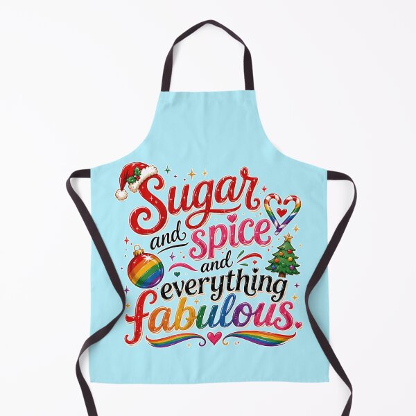 Item preview, Sugar and Spice and Everything Fabulous – LGBTQ Christmas Pride Design designed and sold by TheStephanieRome.