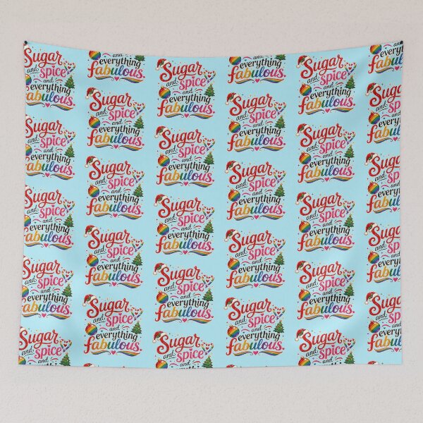 Item preview, Sugar and Spice and Everything Fabulous – LGBTQ Christmas Pride Design designed and sold by TheStephanieRome.