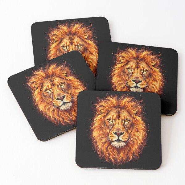 Item preview, Lion in Flames designed and sold by IZZO CREATIVE STUDIO.