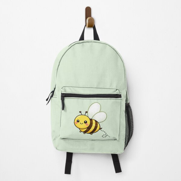 Item preview, Cute Kawaii Bee Sticker | Happy Bumble Bee Cartoon | Adorable Bee with Heart Wings designed and sold by StickyDelights.