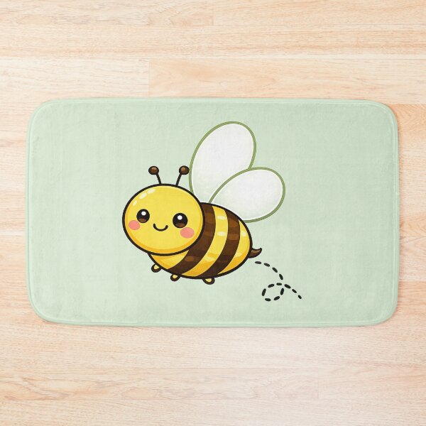 Item preview, Cute Kawaii Bee Sticker | Happy Bumble Bee Cartoon | Adorable Bee with Heart Wings designed and sold by StickyDelights.