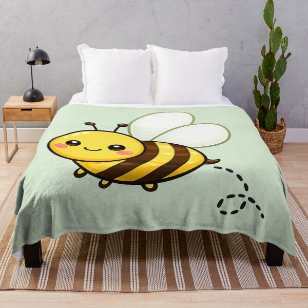 Item preview, Cute Kawaii Bee Sticker | Happy Bumble Bee Cartoon | Adorable Bee with Heart Wings designed and sold by StickyDelights.