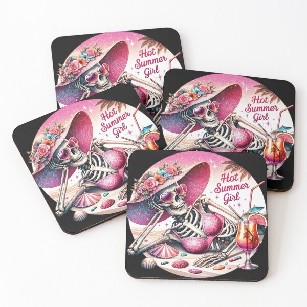 Item preview, Hot Summer Girl Skeleton designed and sold by INKRebelGraphic.