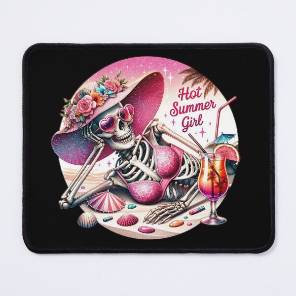 Item preview, Hot Summer Girl Skeleton designed and sold by INKRebelGraphic.