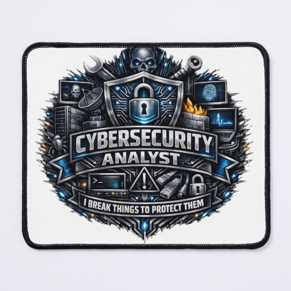 Item preview, Cybersecurity Analyst – I Break Things to Protect Them designed and sold by Shadowframe Studios.