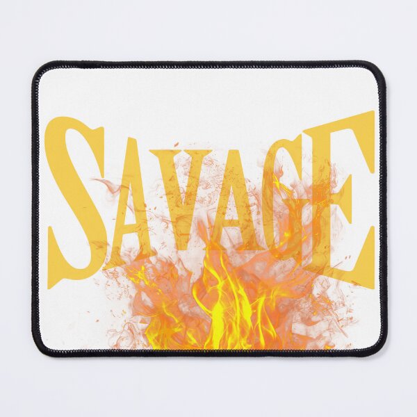 Item preview, Savage fire typography. designed and sold by Vellrah.