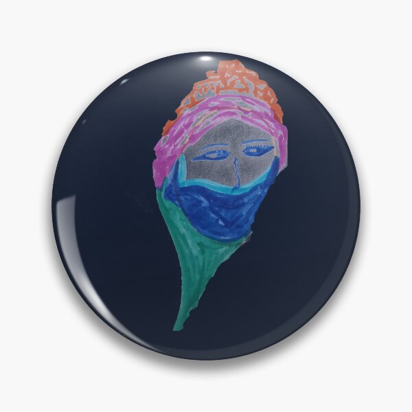 Item preview, Masked Soul - Abstract Face Illustration Pattern designed and sold by energyoflove333.