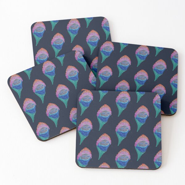 Item preview, Masked Soul - Abstract Face Illustration Pattern designed and sold by energyoflove333.