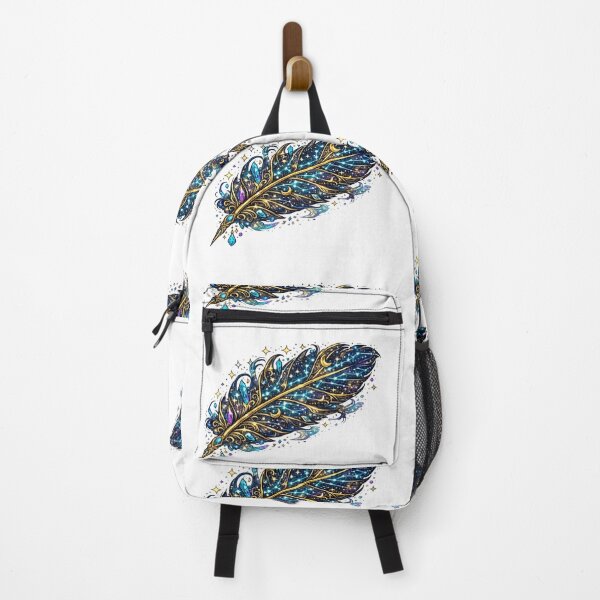 Item preview, Celestial Galaxy Feather | Mystic Cosmic Quill | Zodiac Stars Fantasy Art designed and sold by irfanshikh.