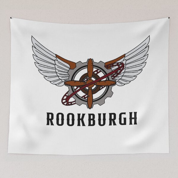 Item preview, Rookburgh & F.L.Y. Logo Illustration - Phantasialand Steampunk Land (Theme Park Fan designed and sold by FoolishDreamers.
