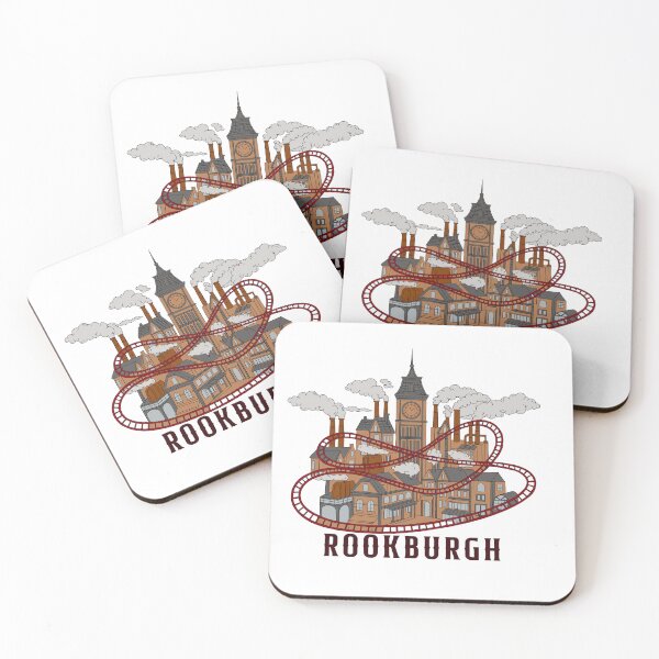 Item preview, Rookburgh & F.L.Y. Logo Illustration - Phantasialand Steampunk Land (Theme Park Fan designed and sold by FoolishDreamers.