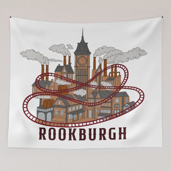 Item preview, Rookburgh & F.L.Y. Logo Illustration - Phantasialand Steampunk Land (Theme Park Fan designed and sold by FoolishDreamers.