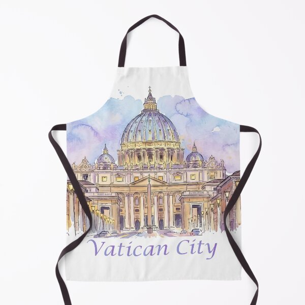 Item preview, Vatican City St Peters Basilica Watercolor Art designed and sold by NareArt.