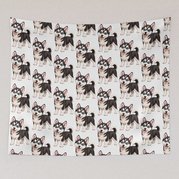 Item preview, Cute Husky Puppy Illustration  designed and sold by BackgroundND.
