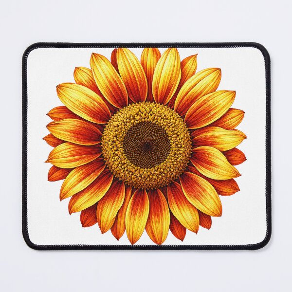 Item preview, Sunset Colored Sunflower Minimalist Design designed and sold by cbfineart.