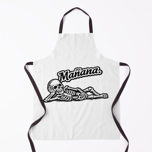 Item preview, Funny Relaxed Skeleton Sticker – "Mañana" Spanish Quote | Lazy Skeleton Meme | Procrastination Humor | designed and sold by SkeletonMood.