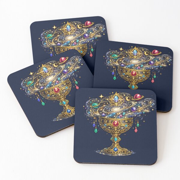 Item preview, Cosmic Zodiac Chalice | Celestial Galaxy Goblet | Astrology Fantasy Art designed and sold by irfanshikh.