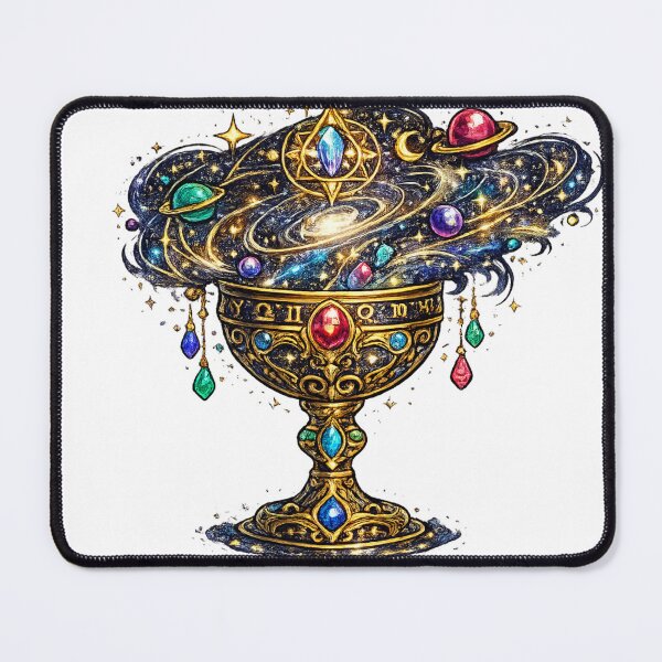 Item preview, Cosmic Zodiac Chalice | Celestial Galaxy Goblet | Astrology Fantasy Art designed and sold by irfanshikh.