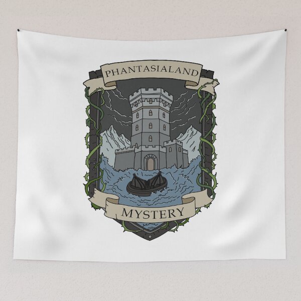 Item preview, Mystery Castle & River Quest Logo Illustration - Phantasialand Dark Land (Theme Park Fan Art Design) designed and sold by FoolishDreamers.