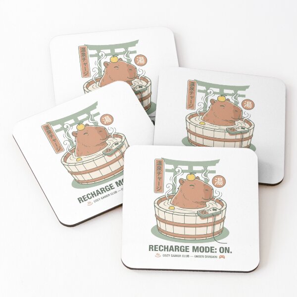 Item preview, Recharge Mode: On - Cute Capybara Onsen T-Shirt designed and sold by LoFizzy.