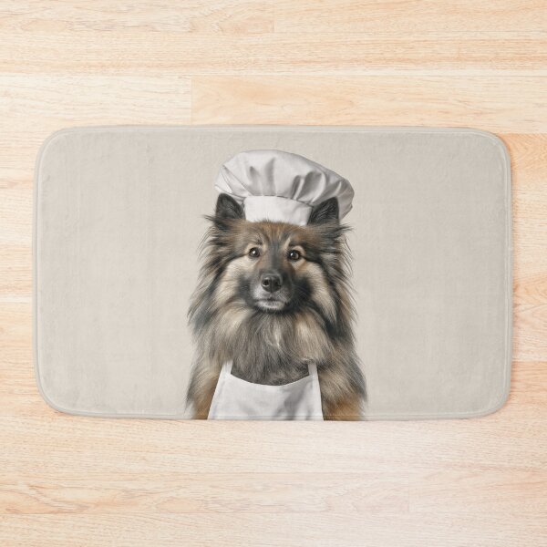 Item preview, Keeshond Chef Dog Funny Cooking Apron Hat Cute Pet Portrait designed and sold by LazyOwlStore.
